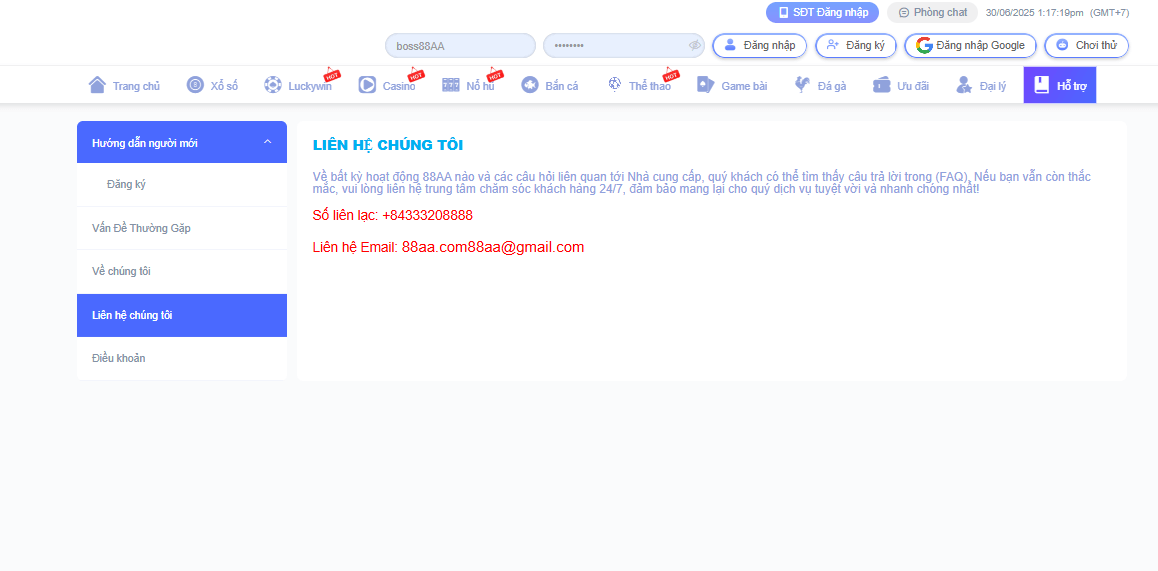 Hỗ Trợ Khách Hàng Tại AA88