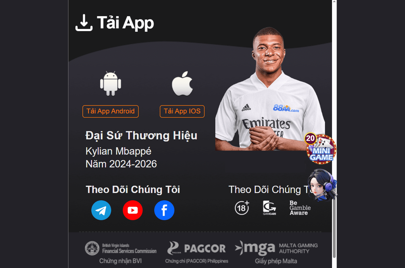 Hướng dẫn tải app AA88 về thiết bị di động