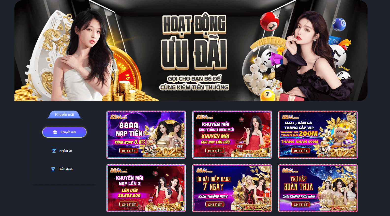 khuyến mãi hấp dẫn tại 88aaa