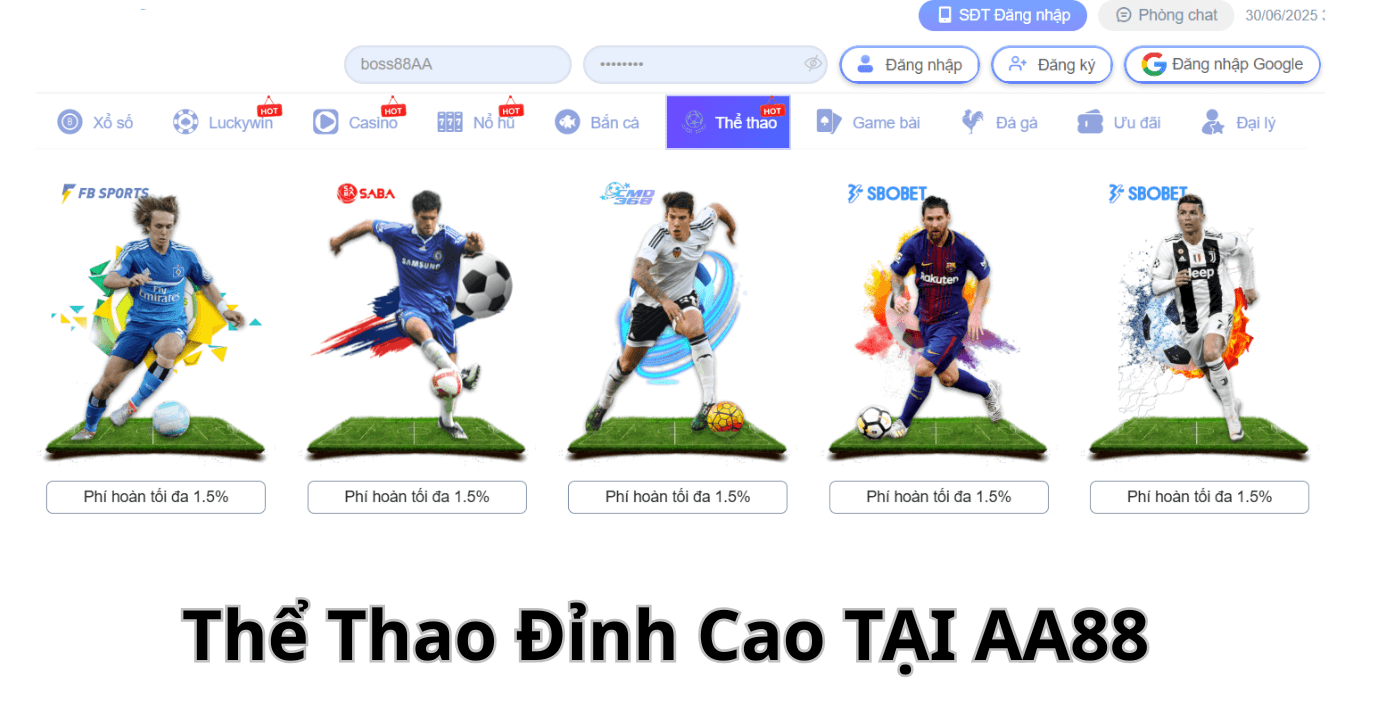 Thể Thao Đỉnh Cao Tại AA88